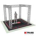 Tradeshow Booth 9.42 W X 9.42 L X 9.20 FT H with H Shape Design in center  - K SERIES Light Duty