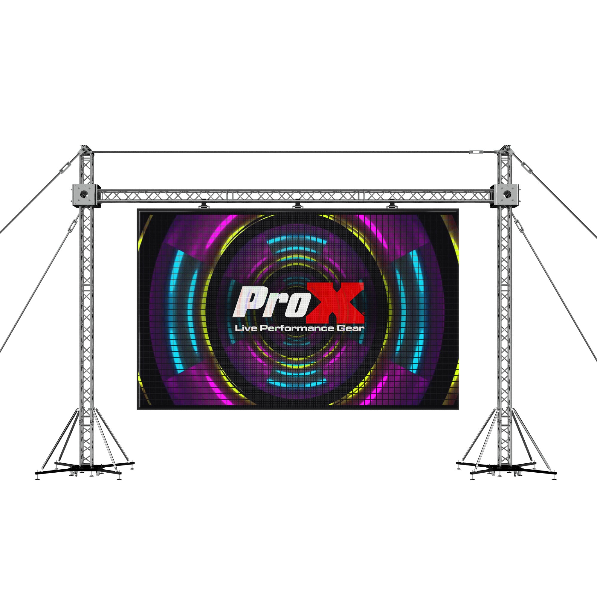 LED Screen Display Panel Video Fly Wall Truss Ground Support System 30'W x 23'H with Hoist