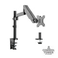 Laptop Tray and Bracket with Gas Spring Double Arm Fits 17" - 32" Monitors