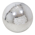 30" inch Mirror Disco Ball Bright Silver Reflective Indoor DJ Sphere with Hanging Ring for Lighting