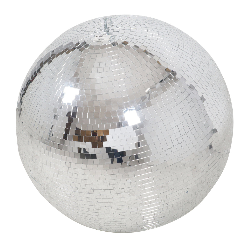 36" inch Mirror Disco Ball Bright Silver Reflective Indoor DJ Sphere with Hanging Ring for Lighting