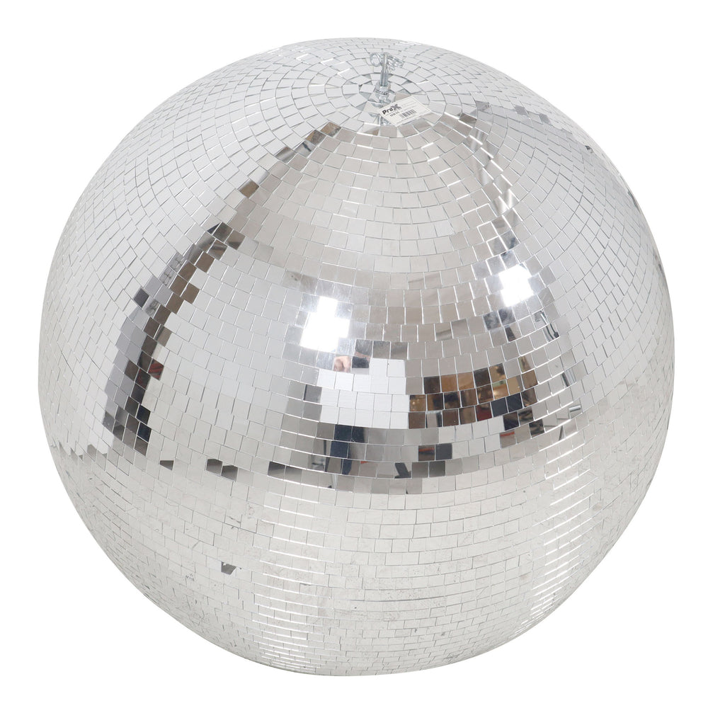 36" inch Mirror Disco Ball Bright Silver Reflective Indoor DJ Sphere with Hanging Ring for Lighting