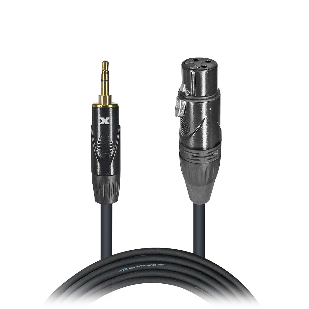 10PCS 5 Ft. Unbalanced 3.5mm TRS-M Mini to XLR3-F High Performance Audio Cable