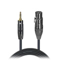 10PCS 5 Ft. Unbalanced 3.5mm TRS-M Mini to XLR3-F High Performance Audio Cable