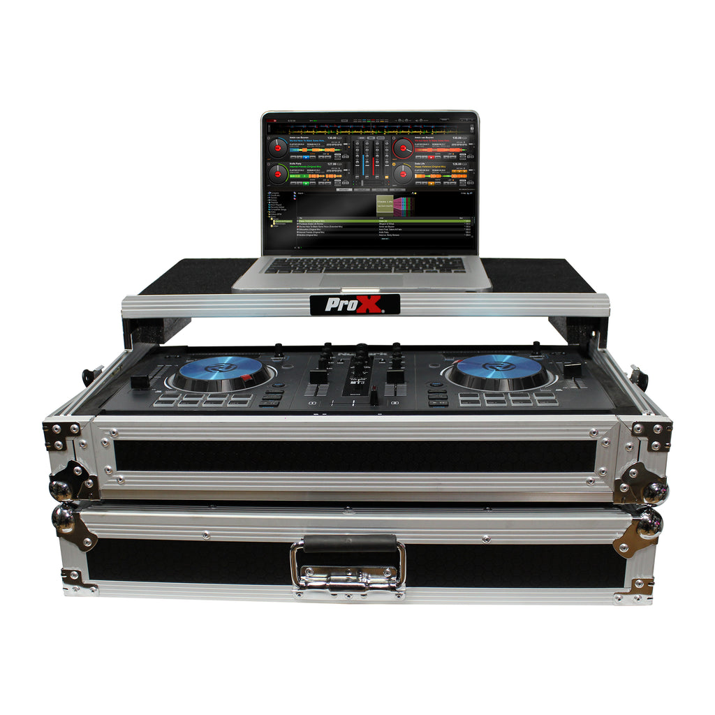 Flight Case for Numark MixTrack 3 Pro 3 and Platinum Digital Controller W-Laptop Shelf
