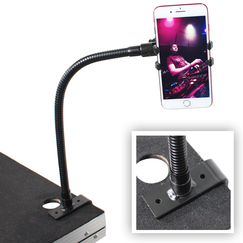 6PCS Mobi Buddy Hands Free Mobile Device Clip Kit DJ Cellphone holder Selfie Stick Table Stand Tripod Clamp and Case