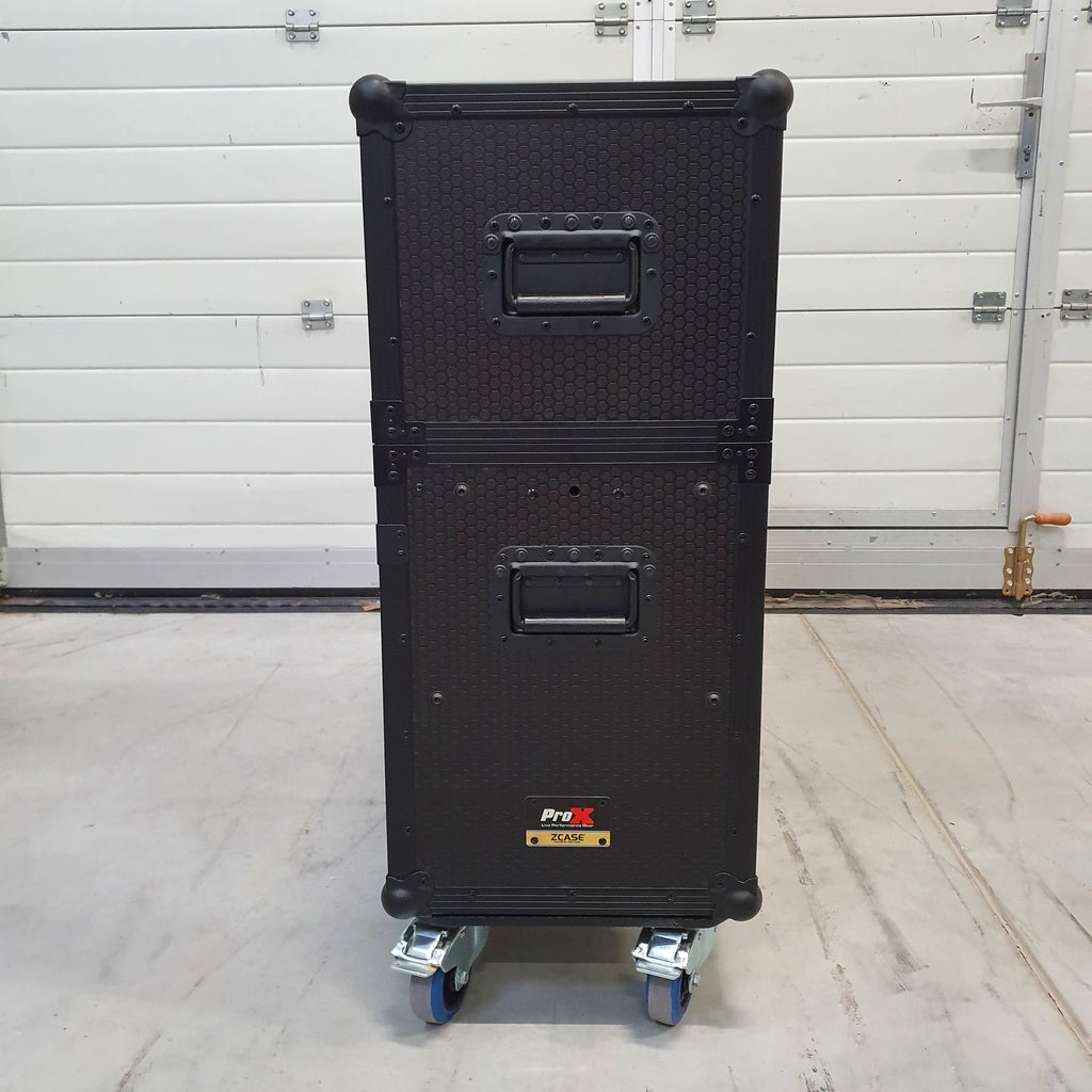 Flip-Ready Easy Retracting Hydraulic Lift Case for RANE Twelve Seventy and Seventy Two MKII Series , with Two Laptop Arms