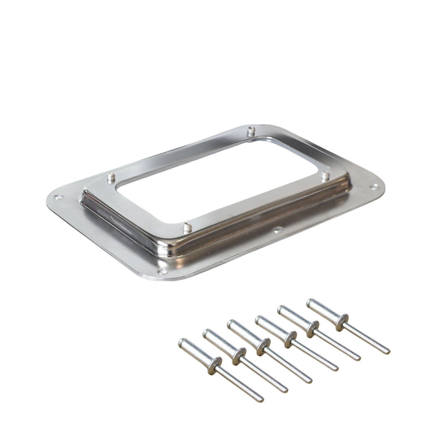 5x7" Acrylic Clear High Impact Recessed Dish