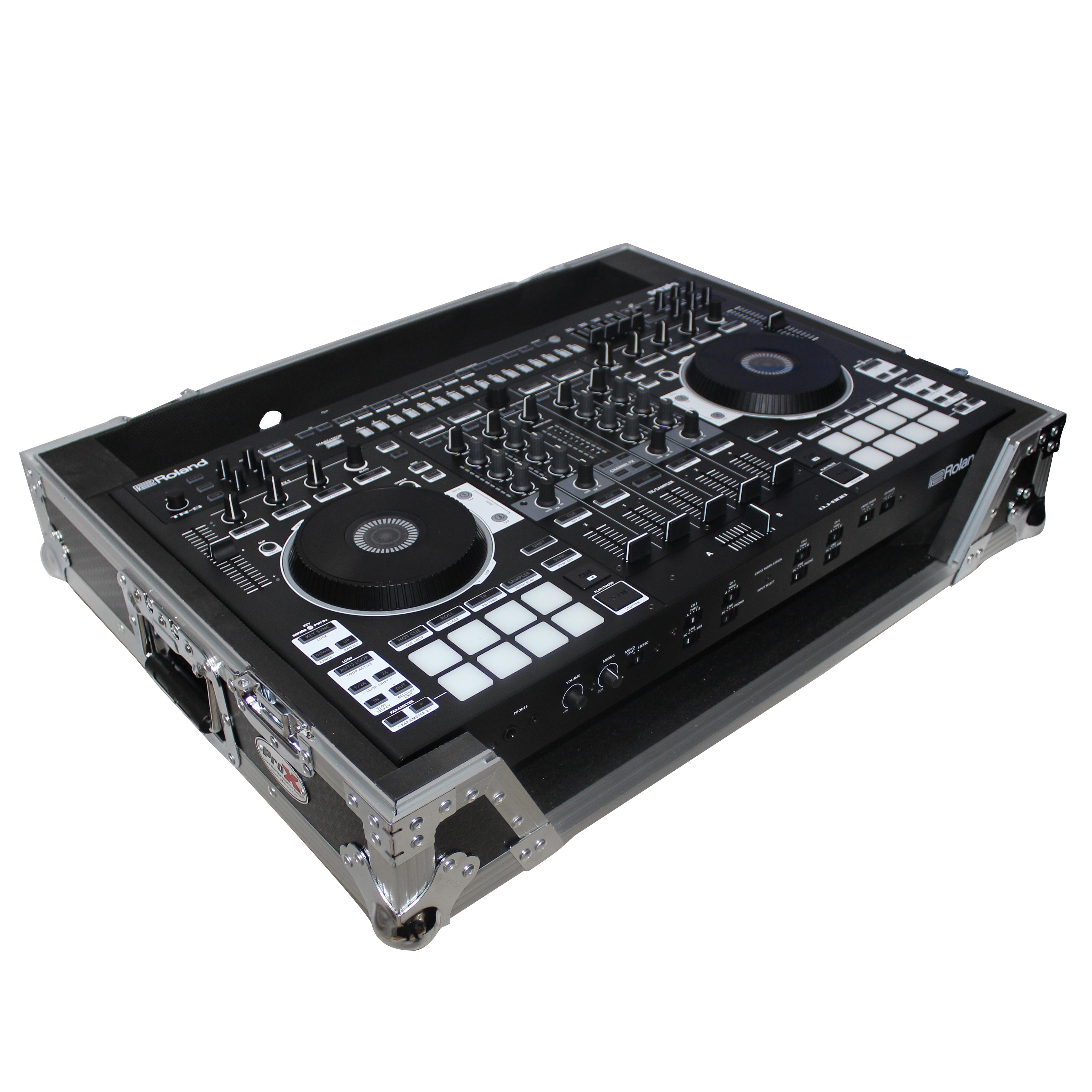 Flight Case for Roland DJ-808 or Denon MC7000 Digital Controller W-Wheels