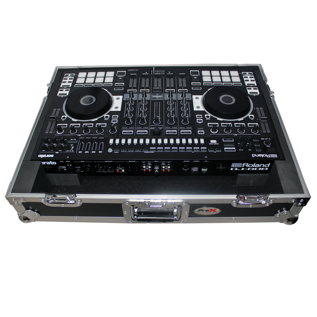 Flight Case for Roland DJ-808 or Denon MC7000 Digital Controller W-Wheels