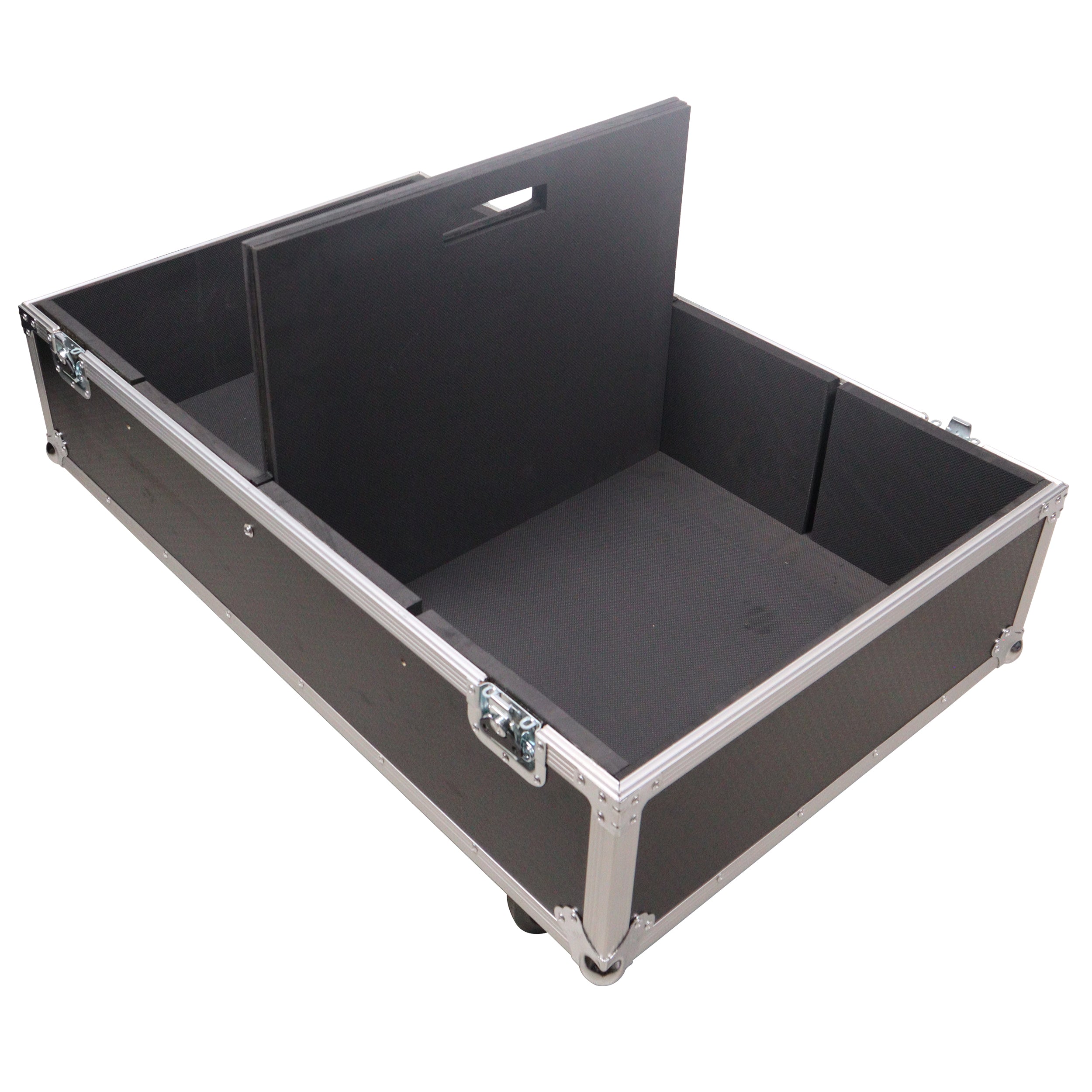 Universal ATA Dual Speaker Flight Case for 2x RCF NX12-SMA Turbosound TFM122m Speaker and similar sizes 23x18x13 in.
