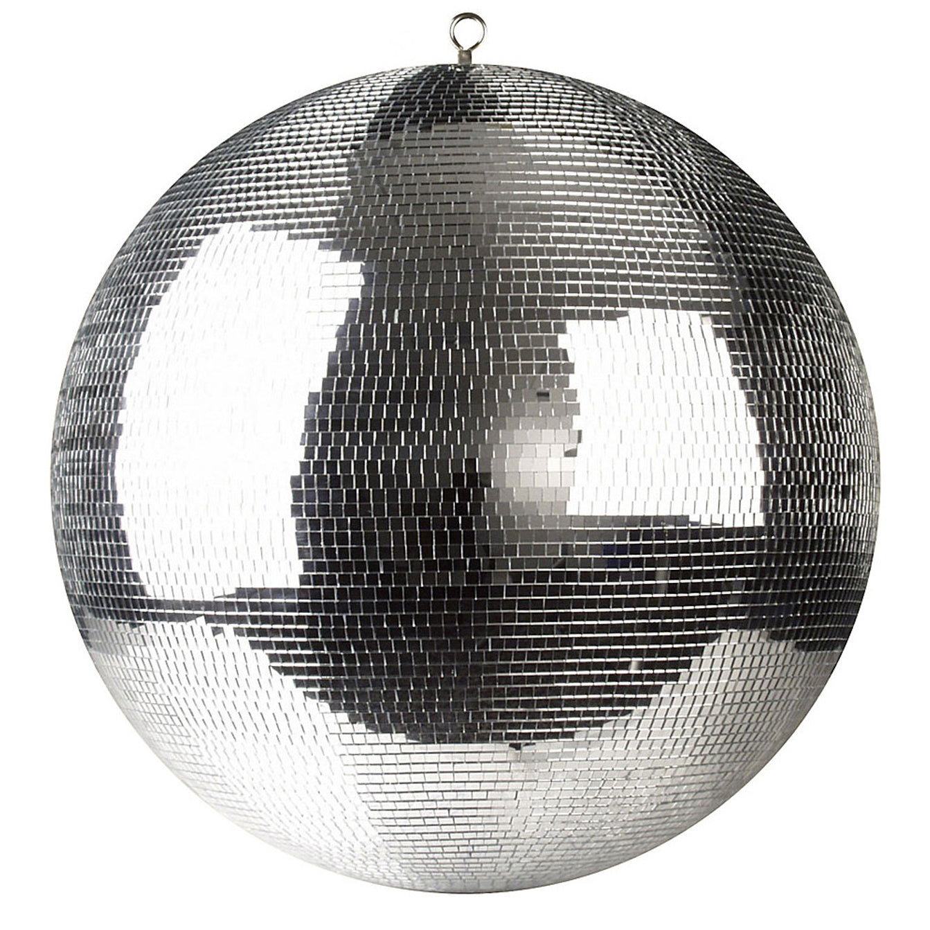 40" inch Mirror Disco Ball Bright Silver Reflective Indoor DJ Sphere with Hanging Ring for Lighting