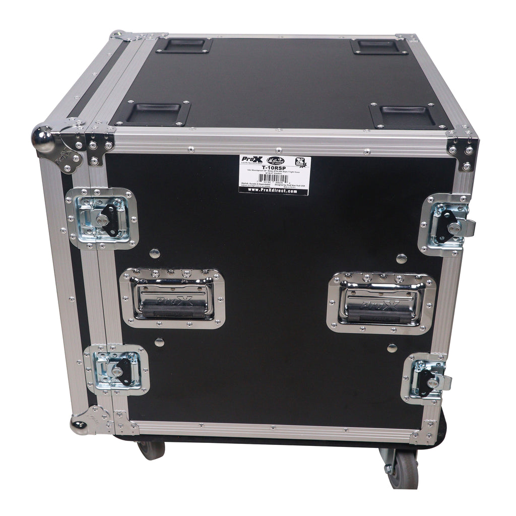 12U Space Shockproof Amp Rack ATA Flight Case 20" Depth