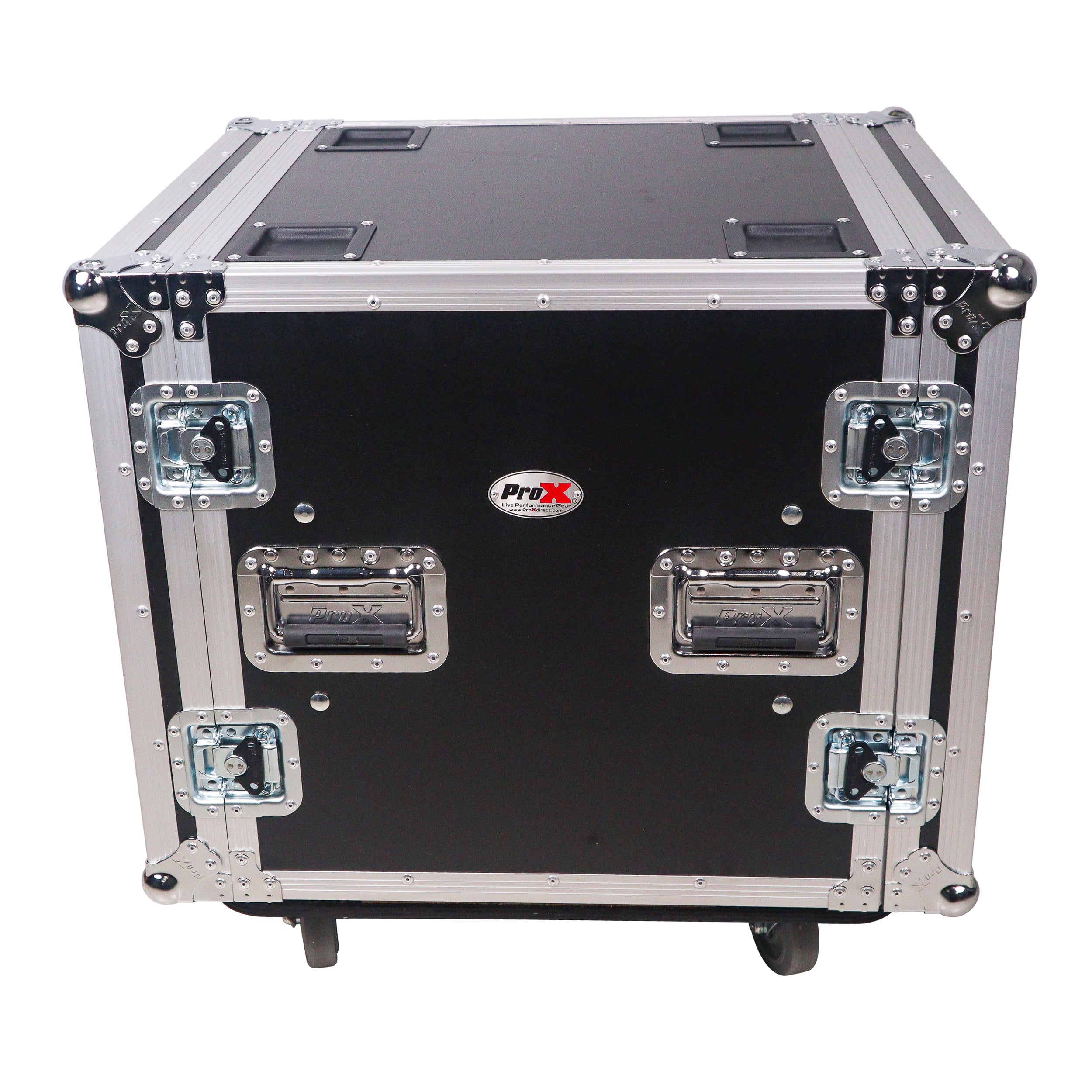 12U Space Shockproof Amp Rack ATA Flight Case 20" Depth