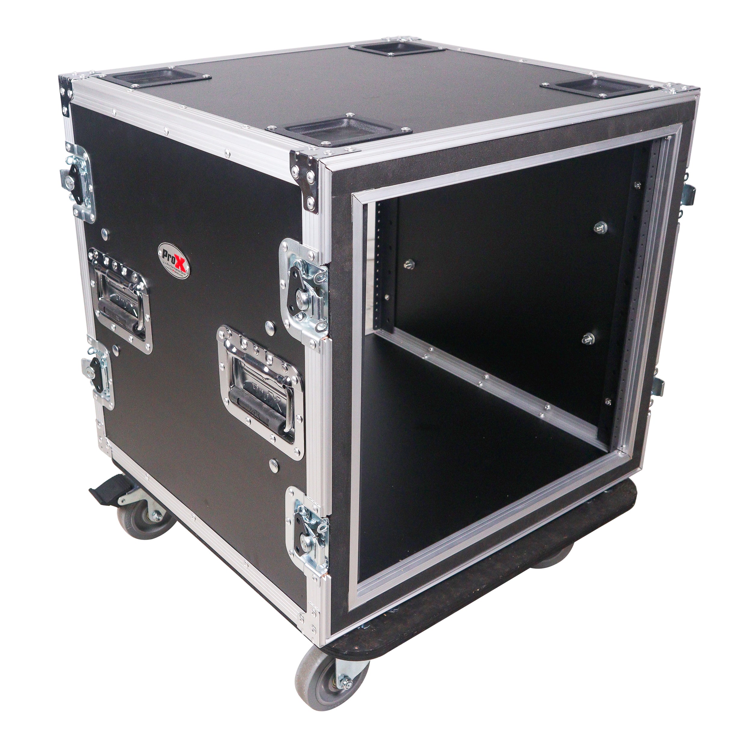 12U Space Shockproof Amp Rack ATA Flight Case 20" Depth