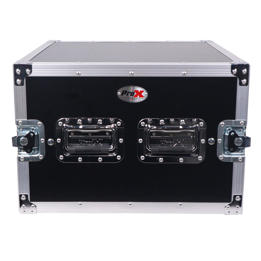 ATA Style 6U Rack Space Shockproof Amp Rack Mount Case 20 in. Depth with recessed handles