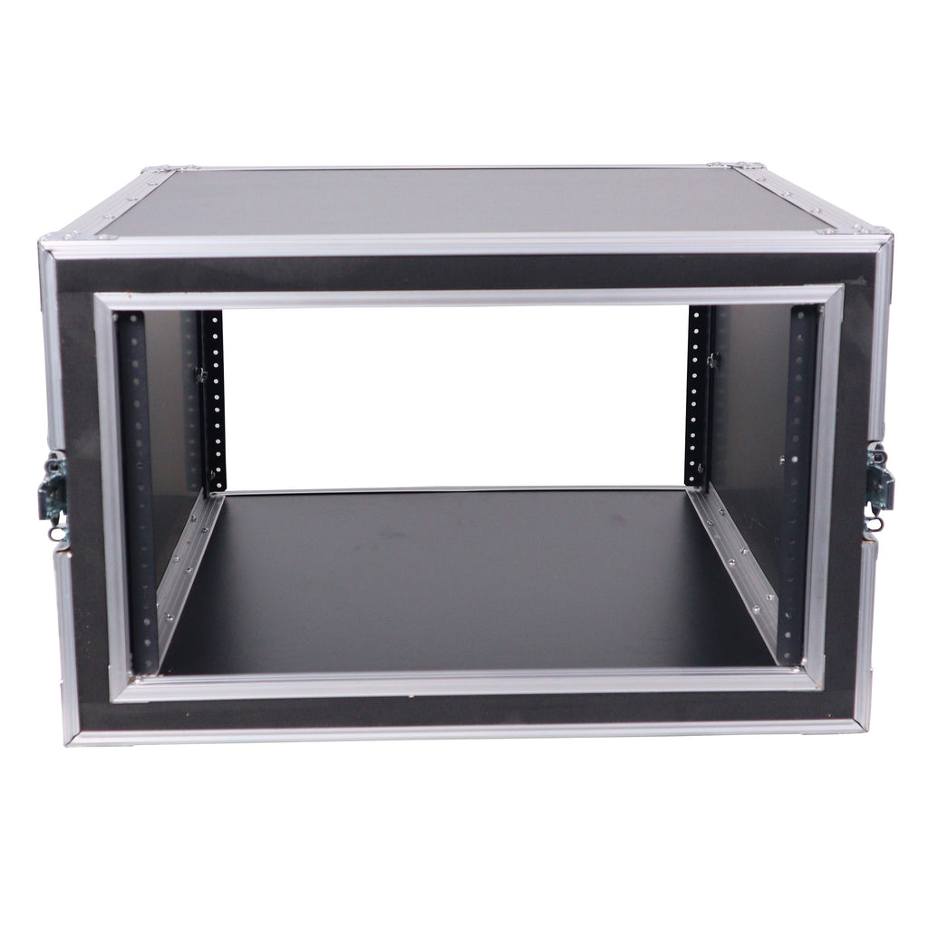 ATA Style 6U Rack Space Shockproof Amp Rack Mount Case 20 in. Depth with recessed handles