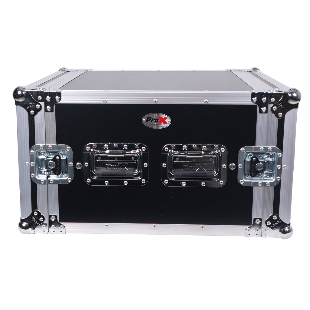 ATA Style 6U Rack Space Shockproof Amp Rack Mount Case 20 in. Depth with recessed handles