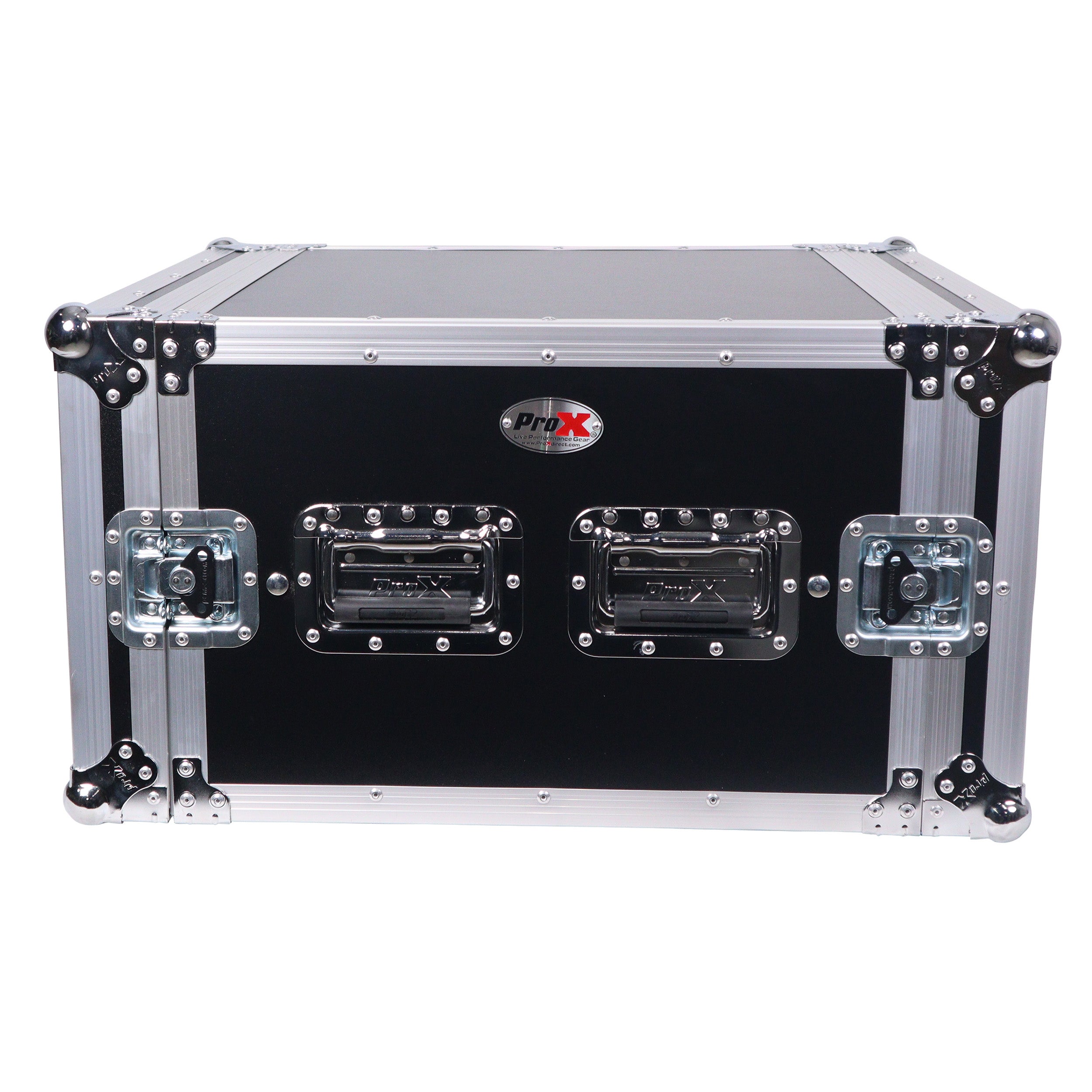 ATA Style 6U Rack Space Shockproof Amp Rack Mount Case 20 in. Depth with recessed handles