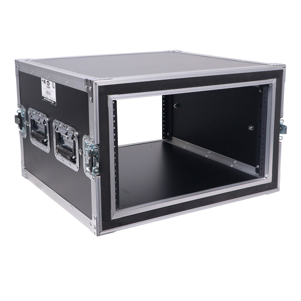ATA Style 6U Rack Space Shockproof Amp Rack Mount Case 20 in. Depth with recessed handles