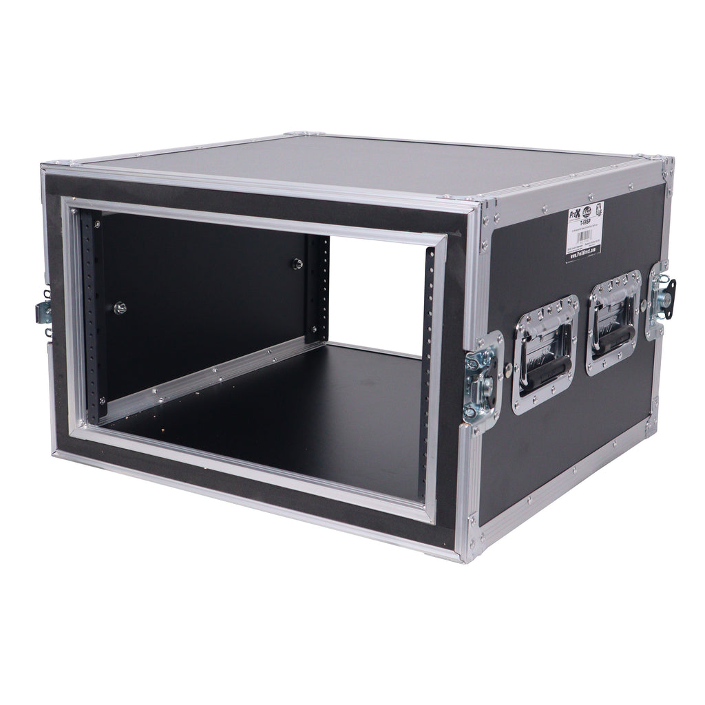 ATA Style 6U Rack Space Shockproof Amp Rack Mount Case 20 in. Depth with recessed handles