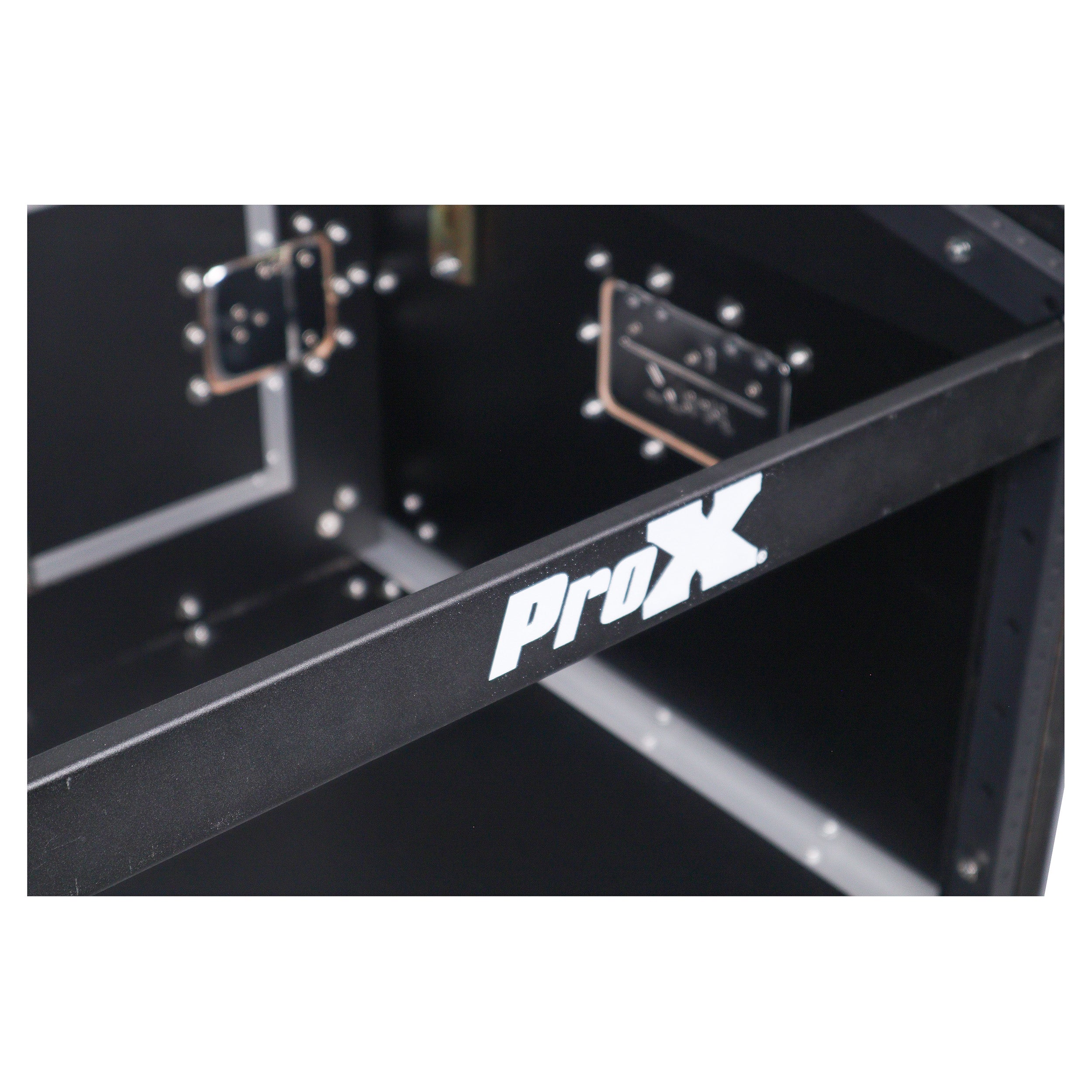 8U Vertical Rack Mount Flight Case with 10U Top for Mixer Combo Amp Rack with Laptop Shelf