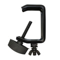 Light Duty Aluminum C Style M10 Clamp with Flat Thumbscrew for 2" Truss Tube Capacity 45 lbs Black Finish