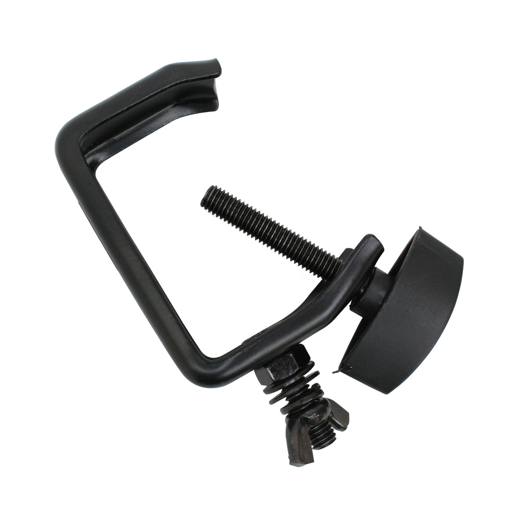 100PCS Light Duty Aluminum C Style M10 Clamp with Flat Thumbscrew for 2" Truss Tube Capacity 45 lbs Black Finish