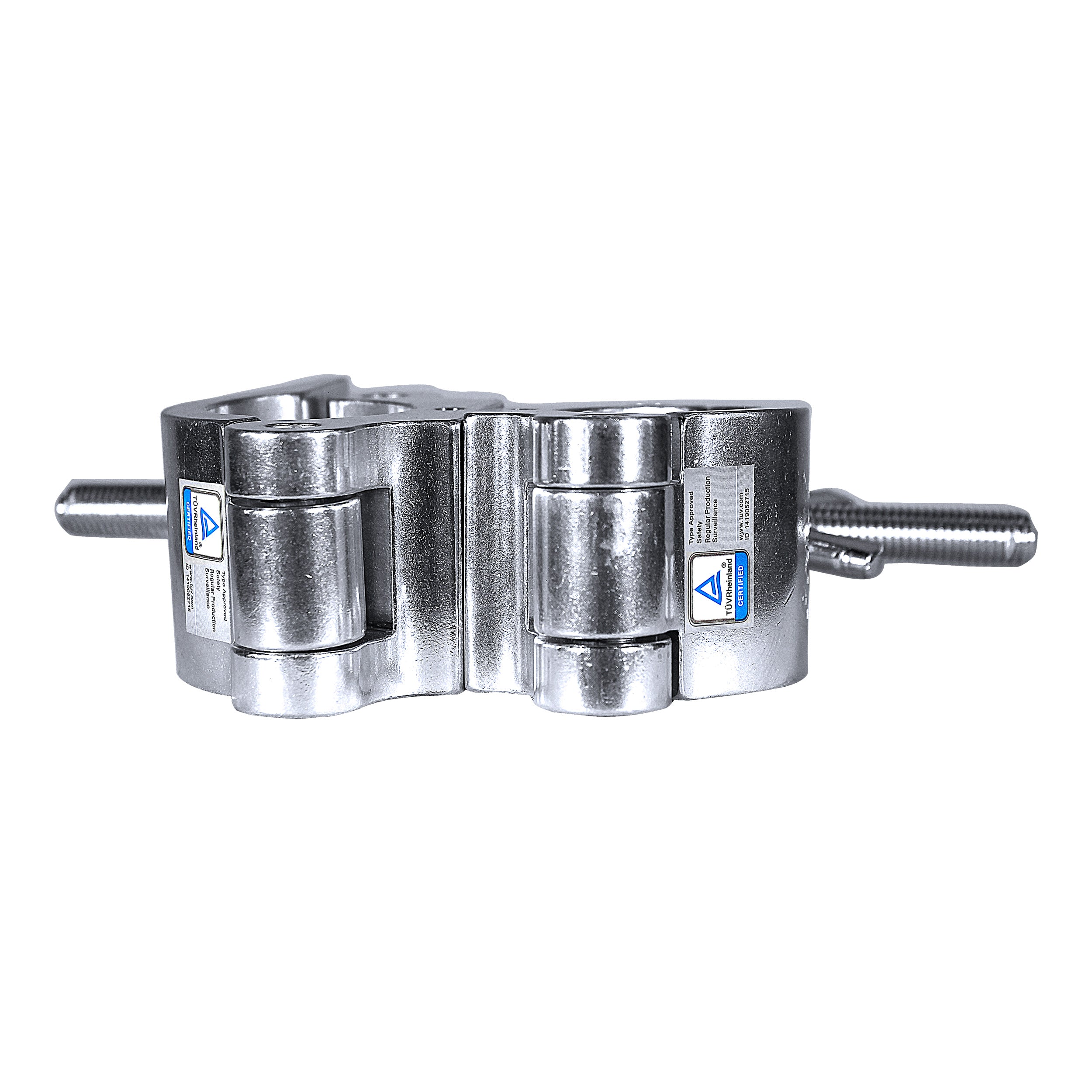 12PCS Aluminum Pro O-Style M10 Dual Clamp with Big Wing Knob for 2" Truss Tube Capacity 1102 lbs.