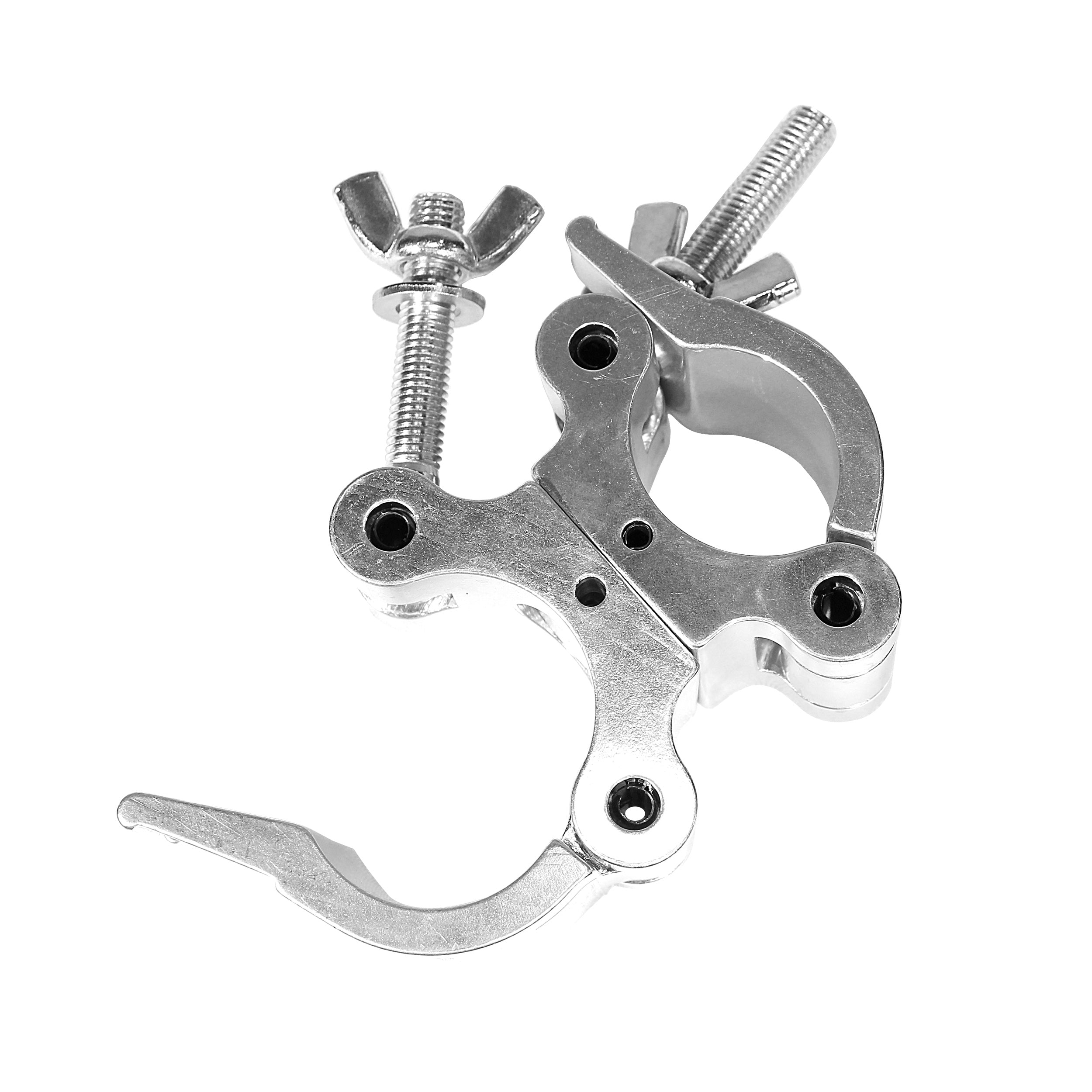 Aluminum Pro O-Style M10 Dual Clamp with Big Wing Knob for 2" Truss Tube Capacity 1102 lbs.