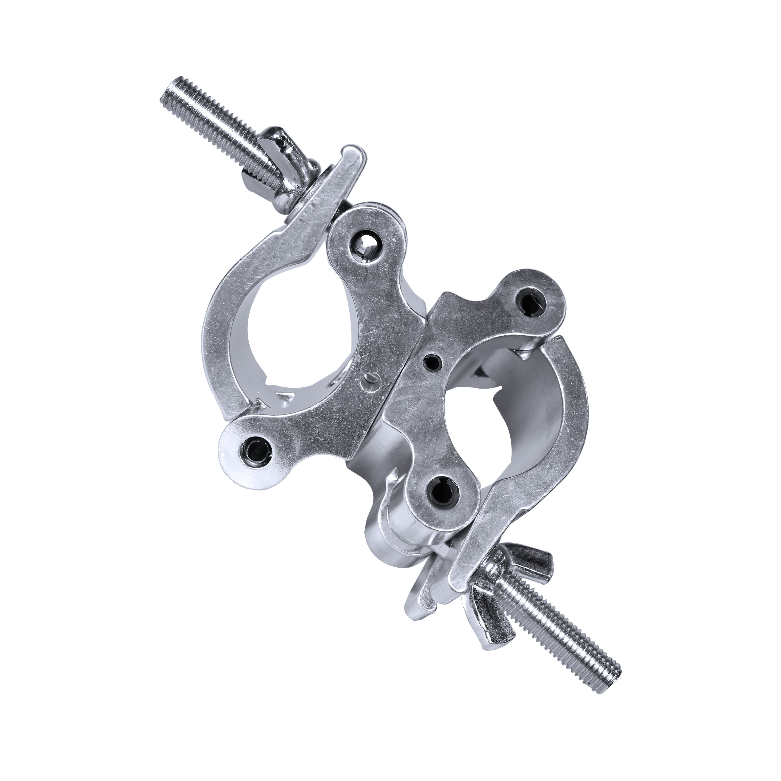 12PCS Aluminum Pro O-Style M10 Dual Clamp with Big Wing Knob for 2" Truss Tube Capacity 1102 lbs.