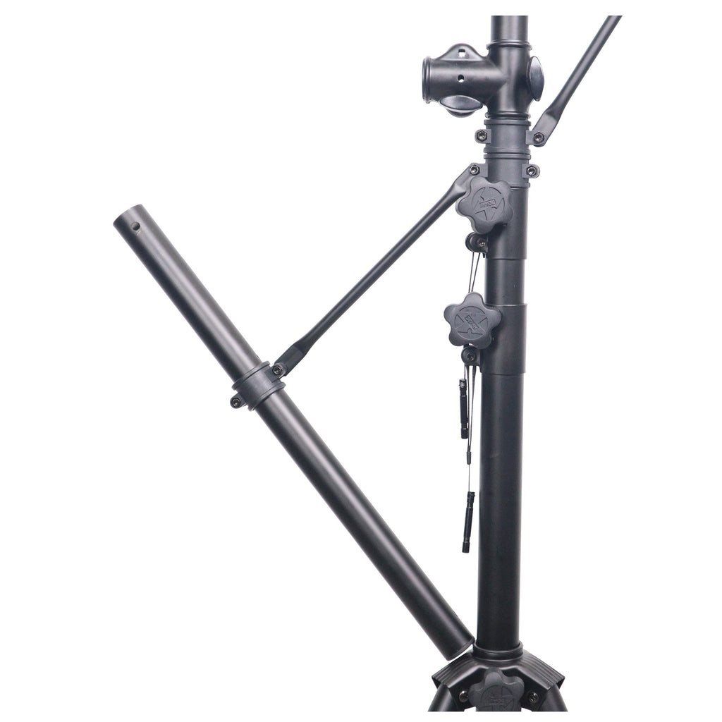 Height Adjustable DJ Lighting Stand with (2) Side Bars – adjusts up to 12 Ft Height