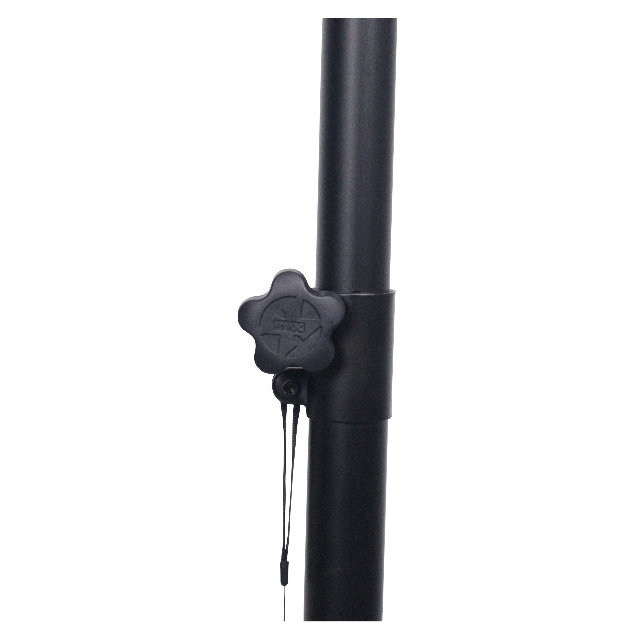 Height Adjustable DJ Lighting Stand with (2) Side Bars – adjusts up to 12 Ft Height