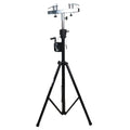 Set of (2) 8.5 Ft Crank Stands with T-Bars Supports Triangle Truss Segments for Stage and DJ Lighting