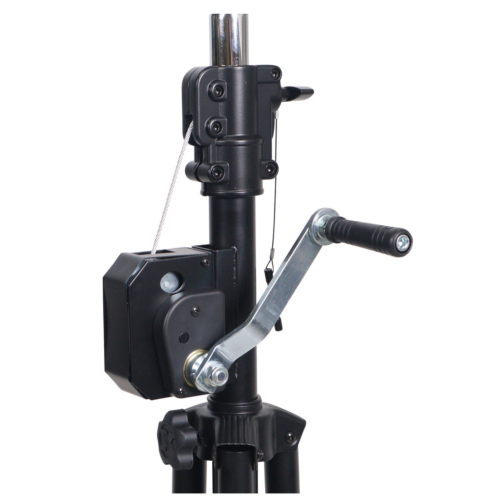 Set of (2) 8.5 Ft Crank Stands with T-Bars Supports Triangle Truss Segments for Stage and DJ Lighting