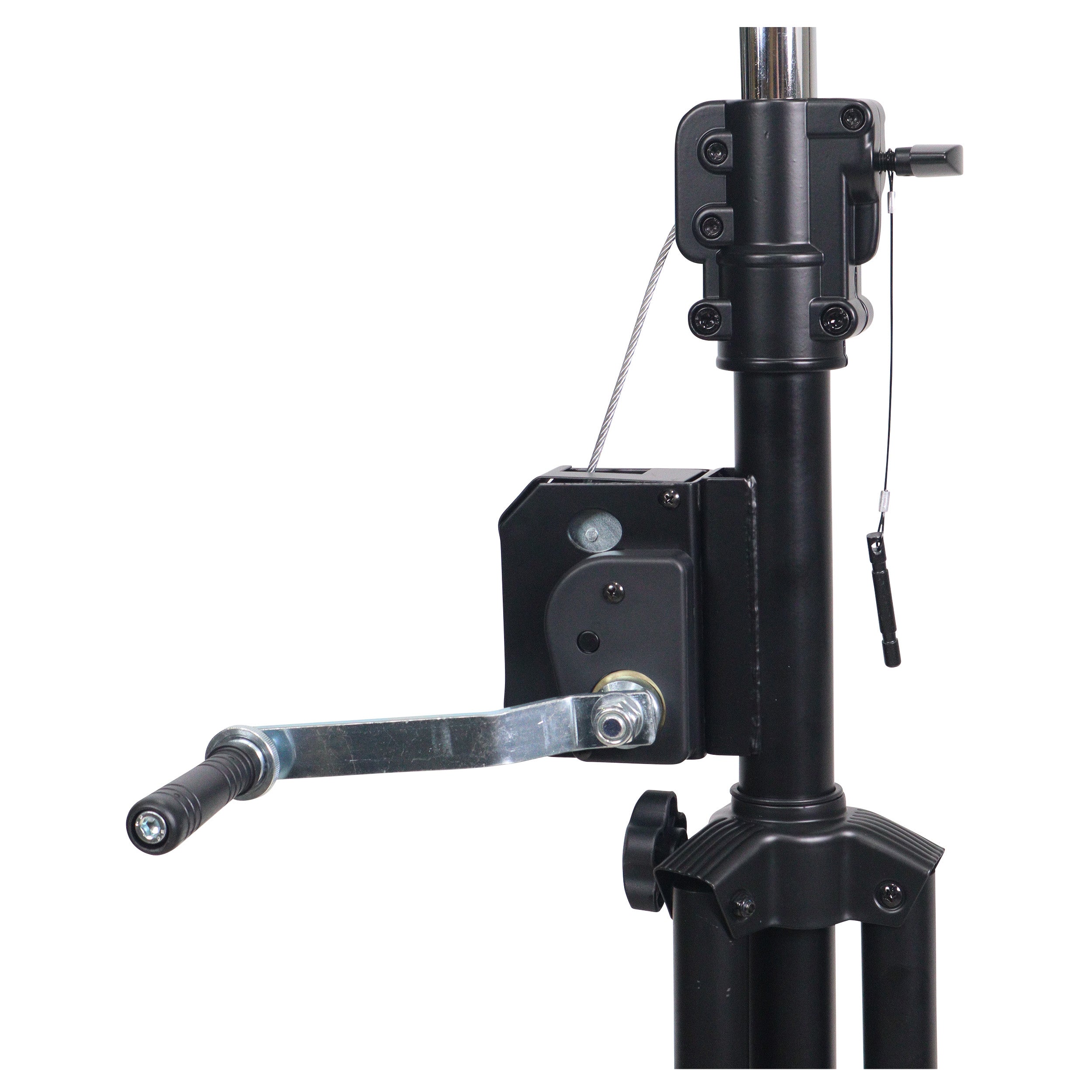 Set of (2) 8.5 Ft Crank Stands with T-Bars Supports Triangle Truss Segments for Stage and DJ Lighting