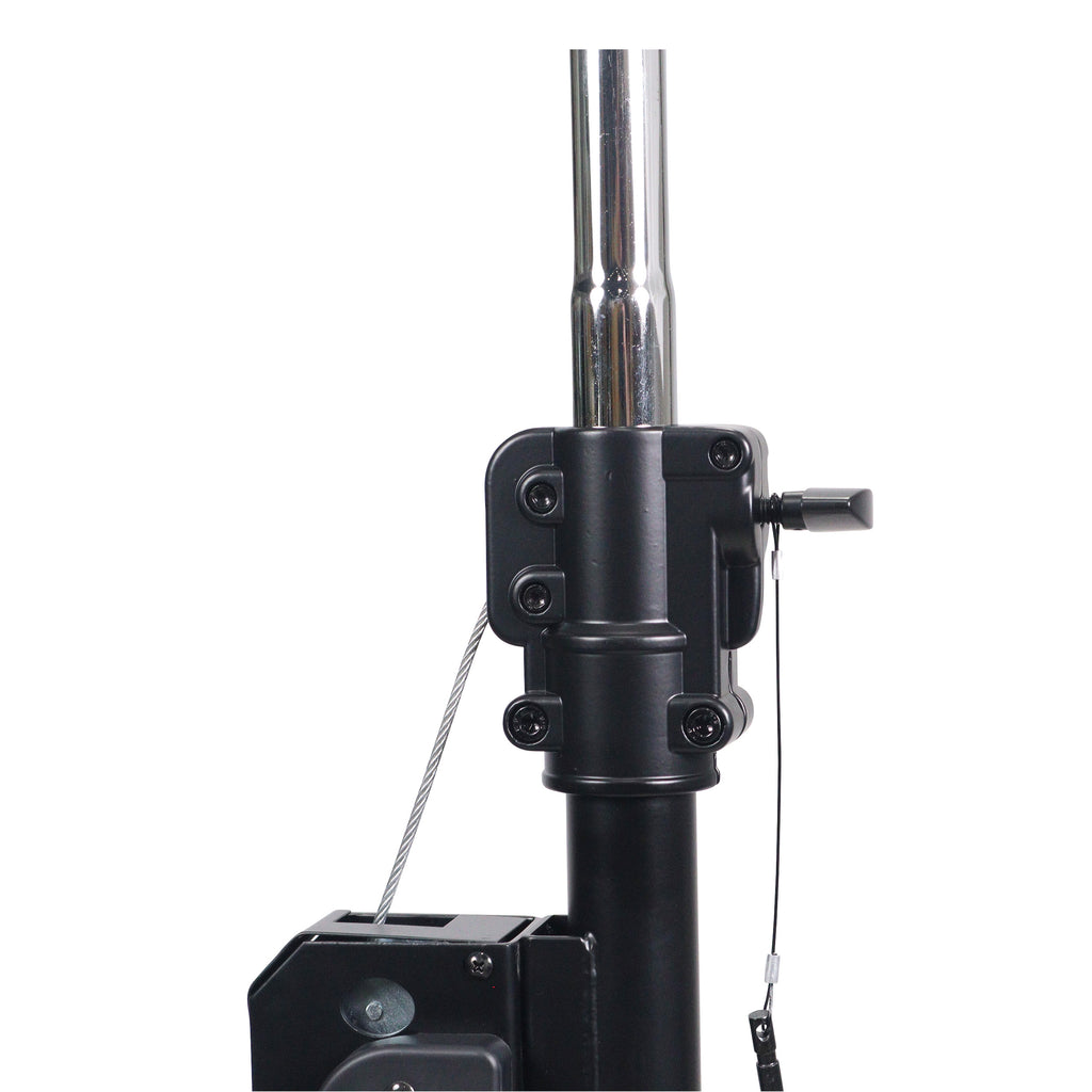 Set of (2) 8.5 Ft Crank Stands with T-Bars Supports Triangle Truss Segments for Stage and DJ Lighting