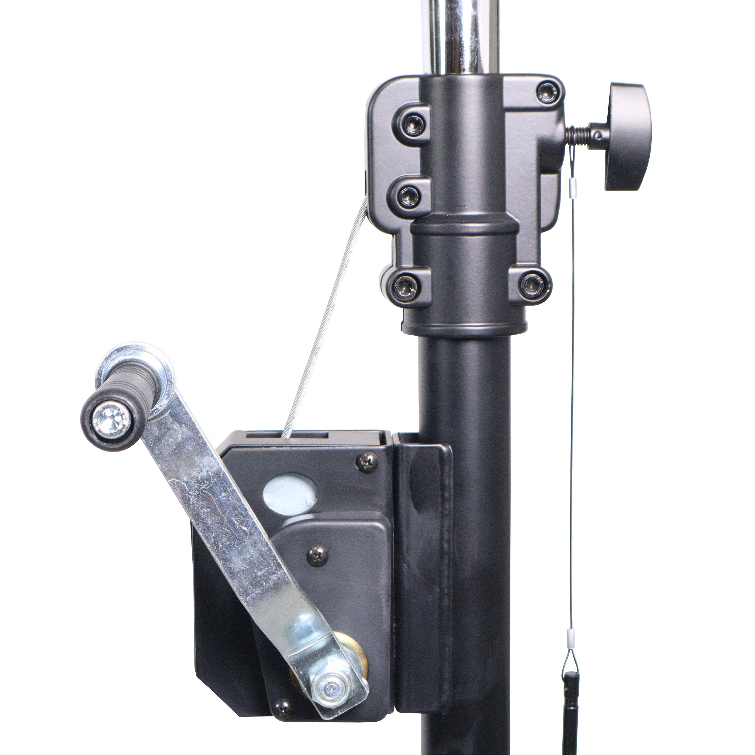 10-Feet Height Adjustable Portable Crank Lighting Stand System with included 2x T-Bars Triangle Truss for 5ft 10ft 15ft Width