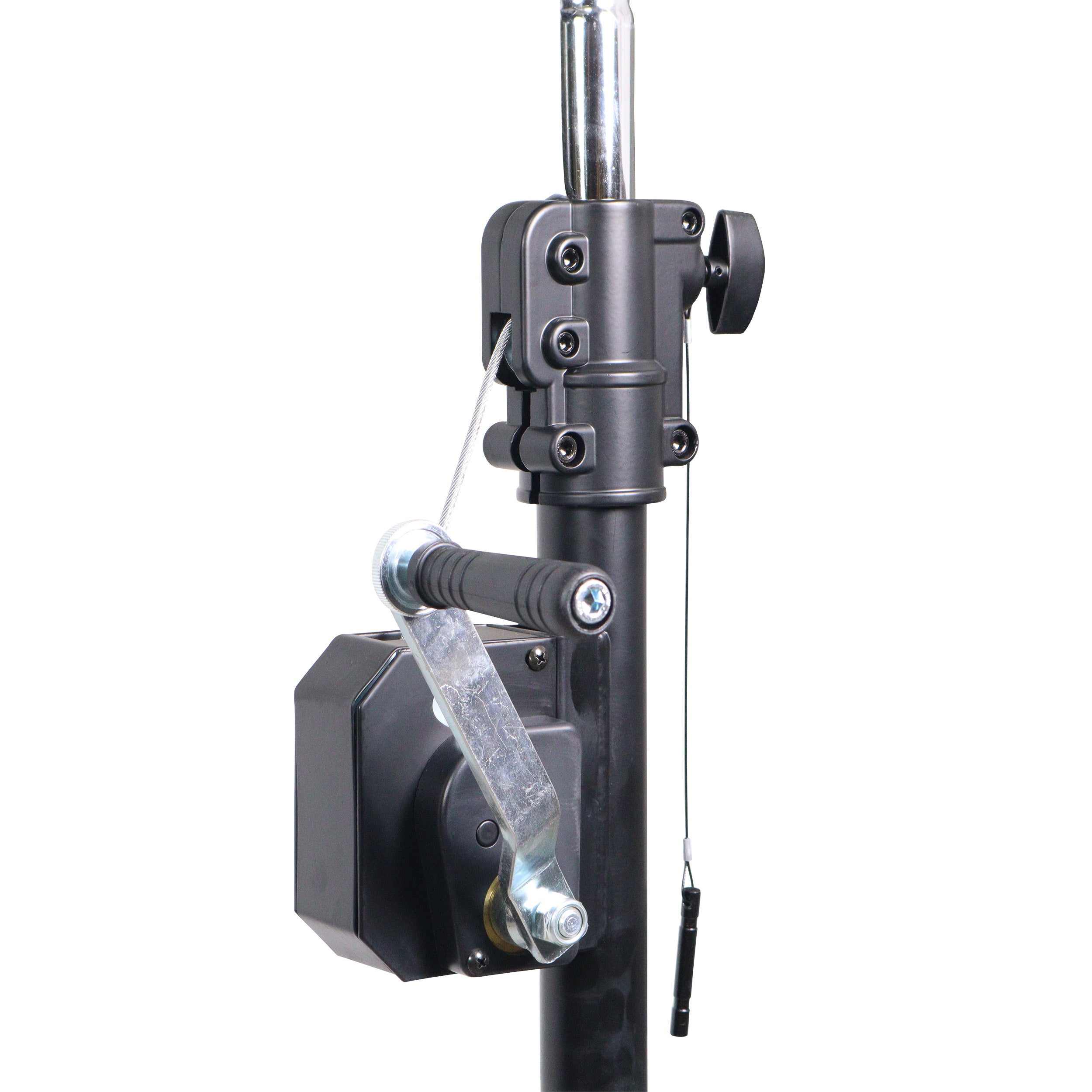 10-Feet Height Adjustable Portable Crank Lighting Stand System with included 2x T-Bars Triangle Truss for 5ft 10ft 15ft Width