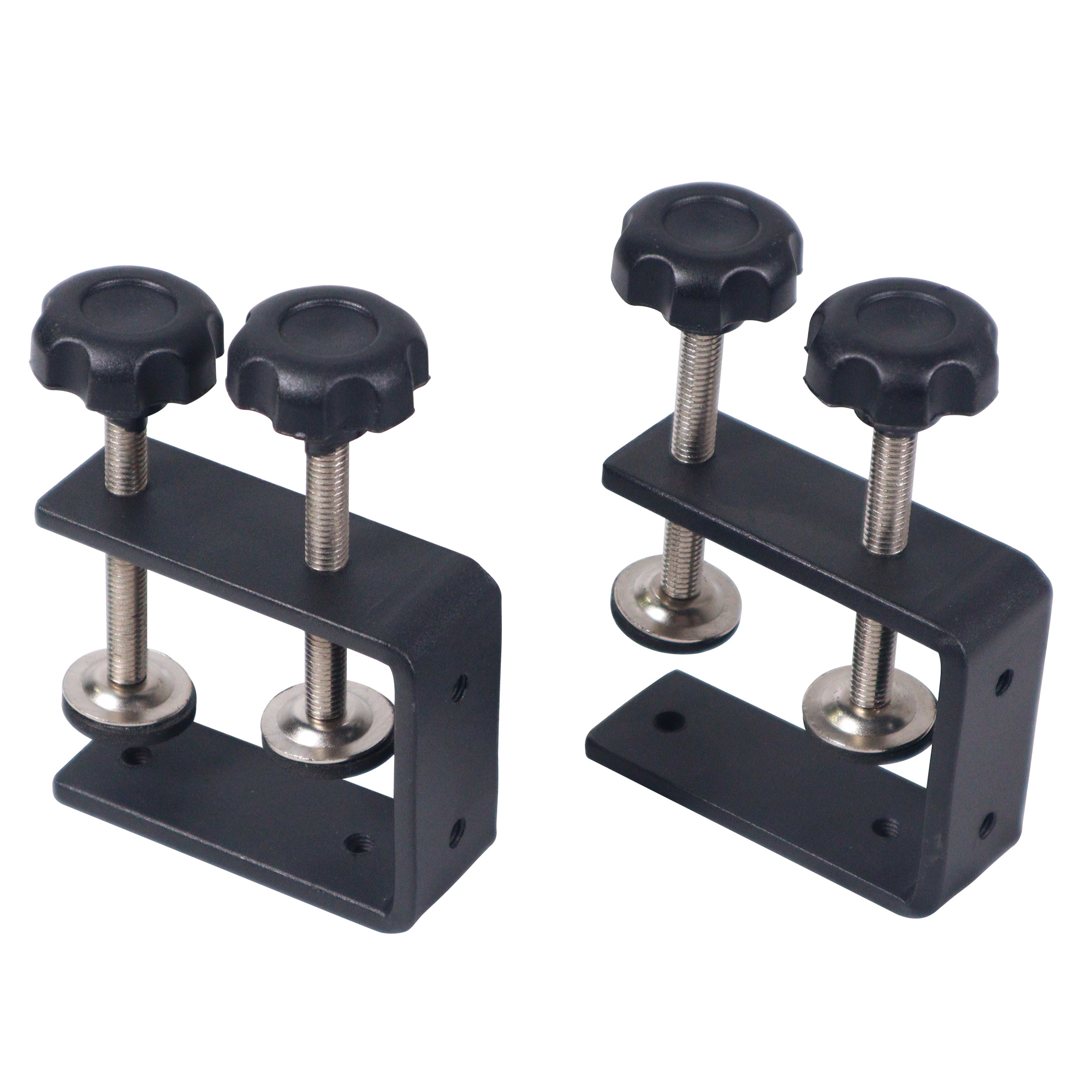 5PCS Universal Portable Desktop Laptop Stand with 2nd Tier Shelf and Mounting Clamps for DJ Cases