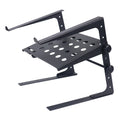 5PCS Universal Portable Desktop Laptop Stand with 2nd Tier Shelf and Mounting Clamps for DJ Cases
