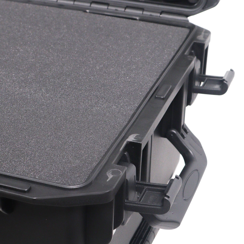 UltronX LARGE Water Resistant ABS Molded Portable Storage Case for Audio Camera Tactical includes cut pluck foam - 29x19x9 in.