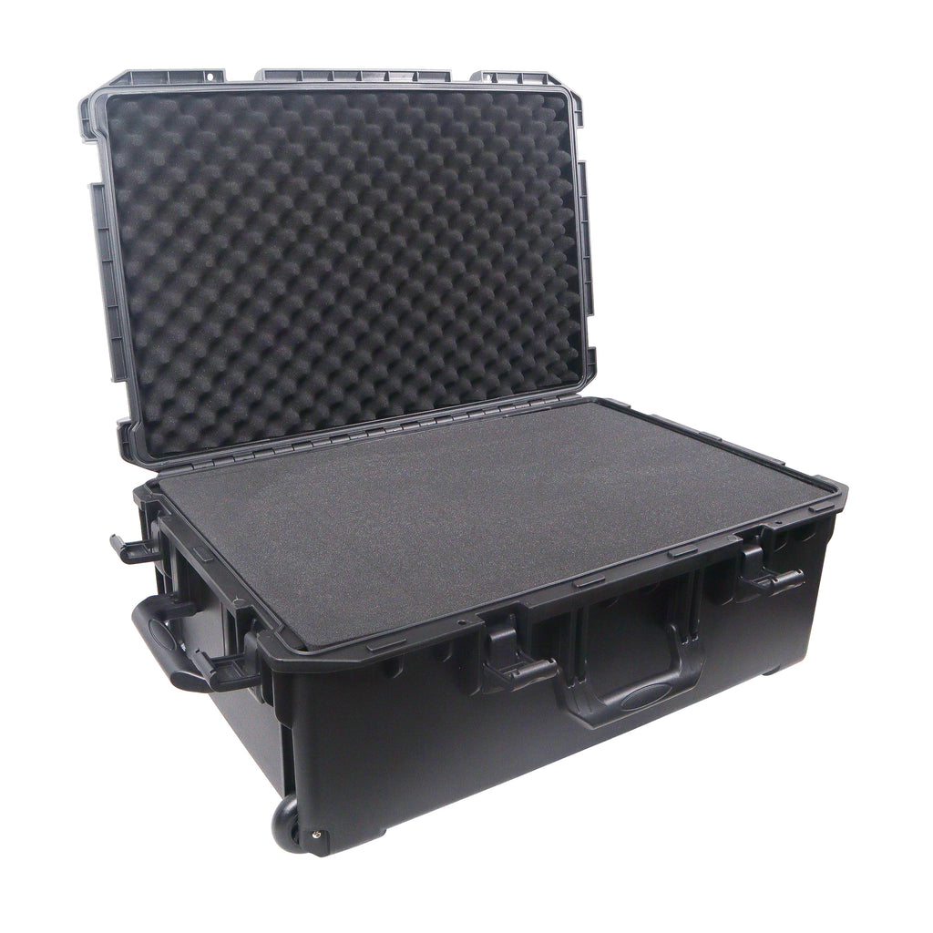 UltronX LARGE Water Resistant ABS Molded Portable Storage Case for Audio Camera Tactical includes cut pluck foam - 29x19x9 in.