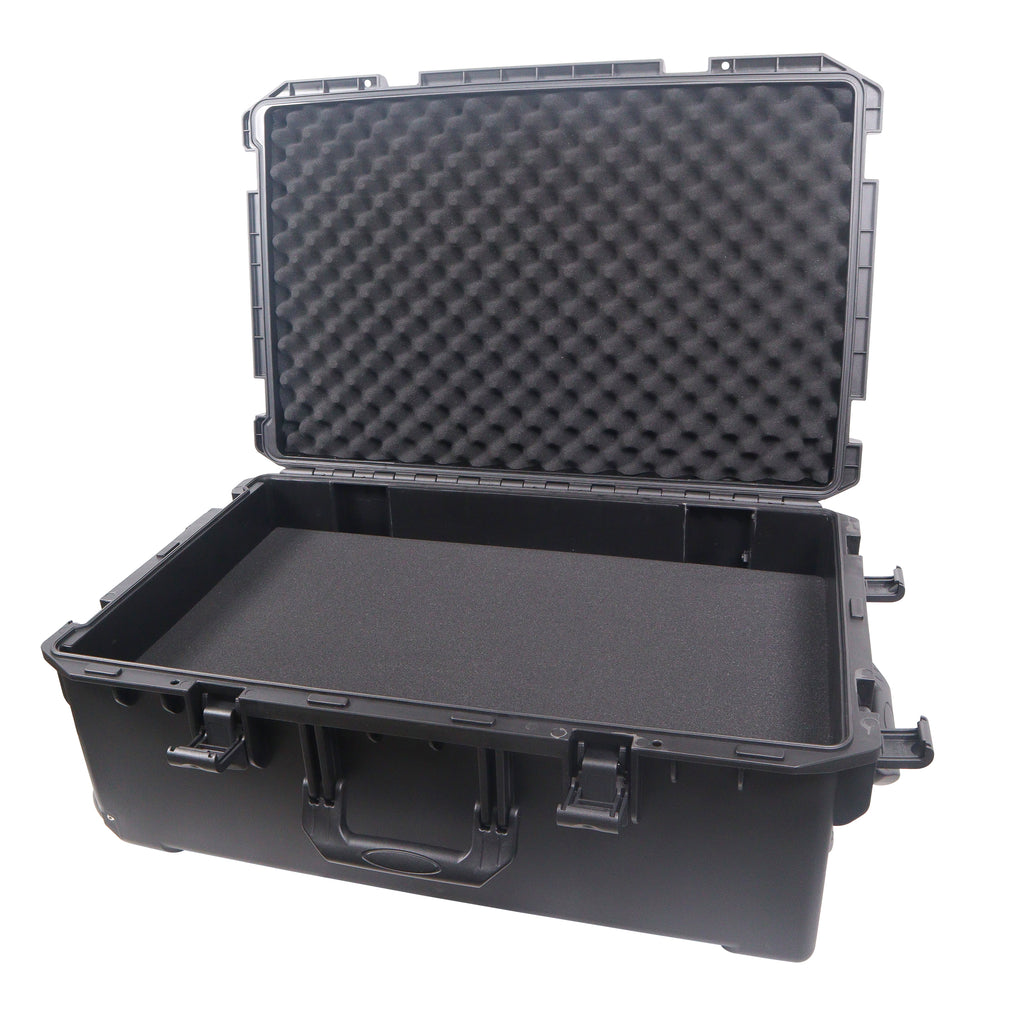 UltronX LARGE Water Resistant ABS Molded Portable Storage Case for Audio Camera Tactical includes cut pluck foam - 29x19x9 in.