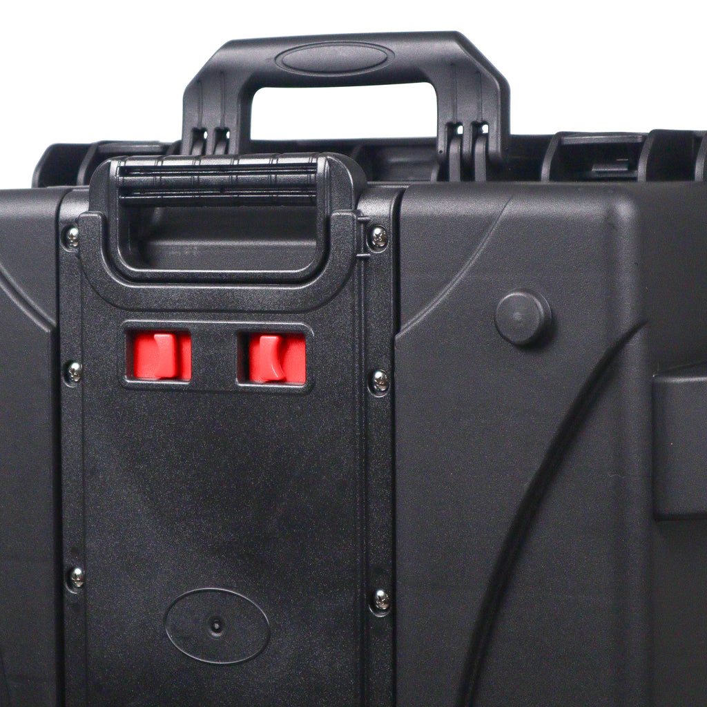 UltronX LARGE Water Resistant ABS Molded Portable Storage Case for Audio Camera Tactical includes cut pluck foam - 29x19x9 in.