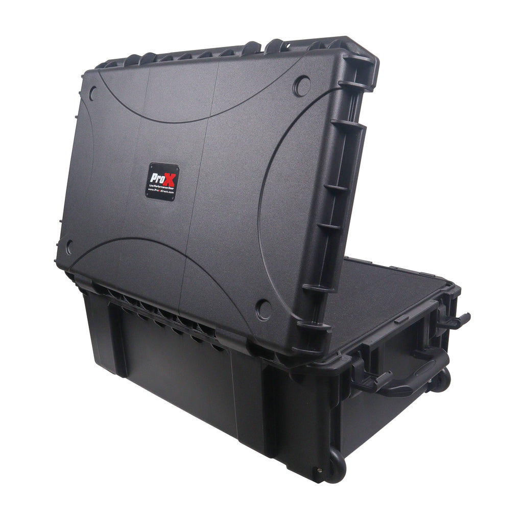 UltronX LARGE Water Resistant ABS Molded Portable Storage Case for Audio Camera Tactical includes cut pluck foam - 29x19x9 in.