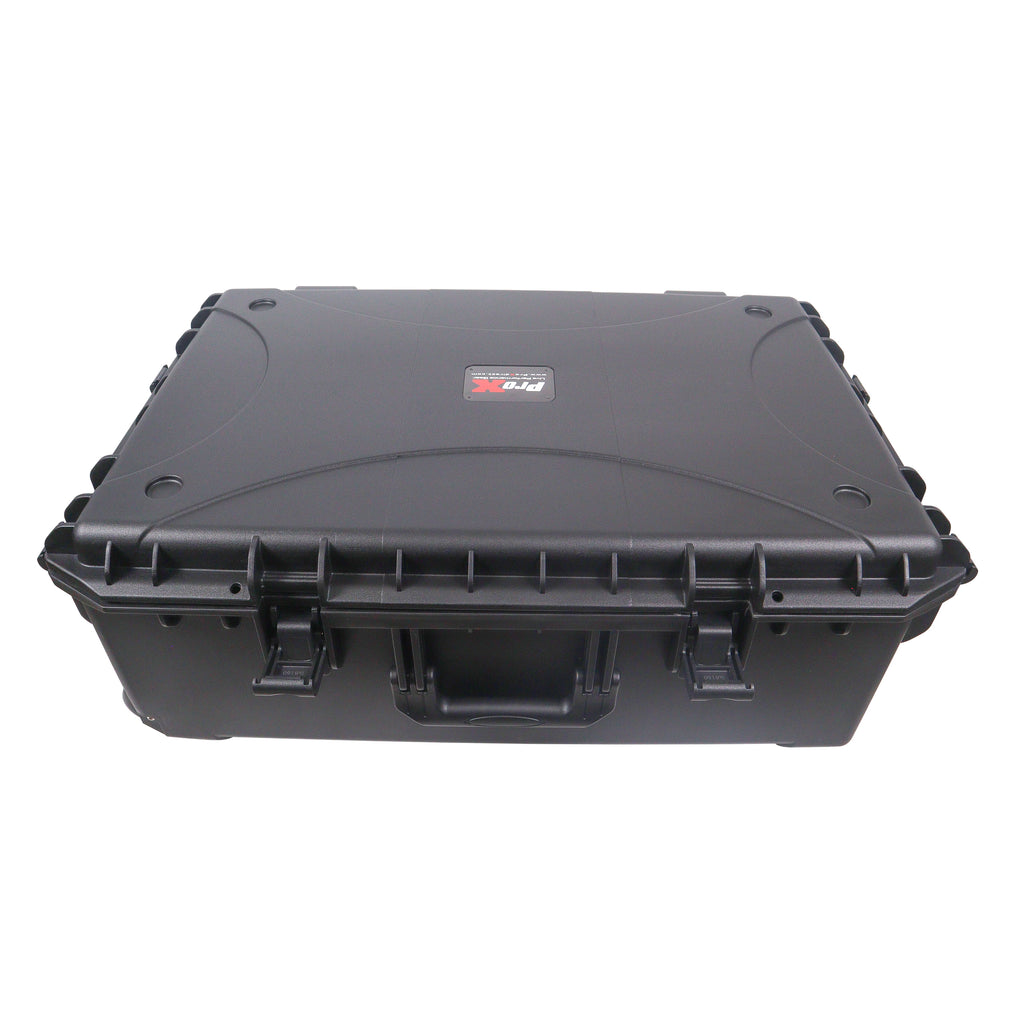 UltronX LARGE Water Resistant ABS Molded Portable Storage Case for Audio Camera Tactical includes cut pluck foam - 29x19x9 in.