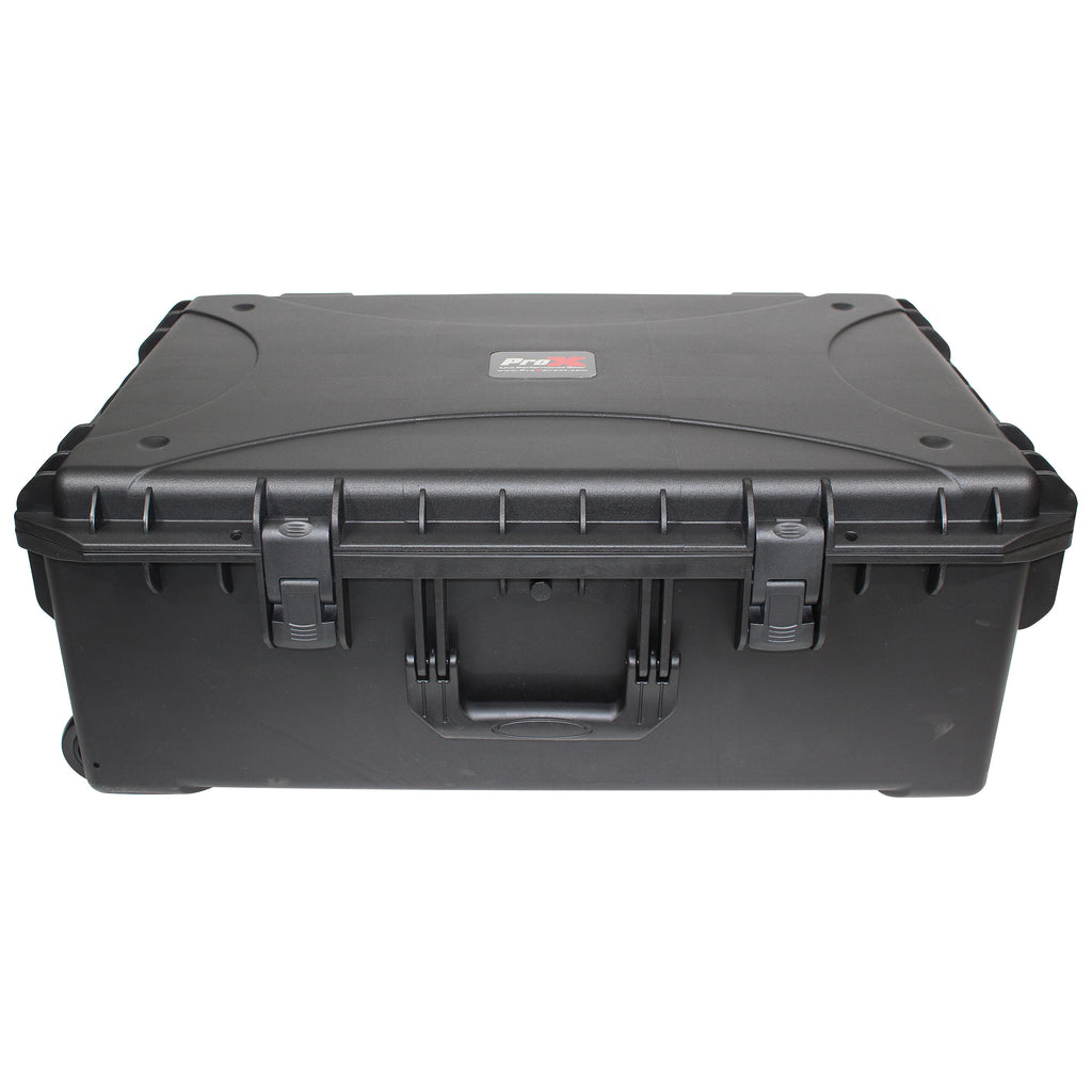 UltronX LARGE Water Resistant ABS Molded Portable Storage Case for Audio Camera Tactical includes cut pluck foam - 29x19x9 in.