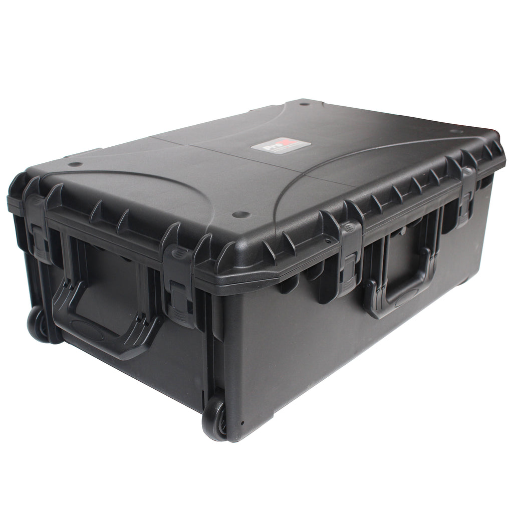 UltronX LARGE Water Resistant ABS Molded Portable Storage Case for Audio Camera Tactical includes cut pluck foam - 29x19x9 in.