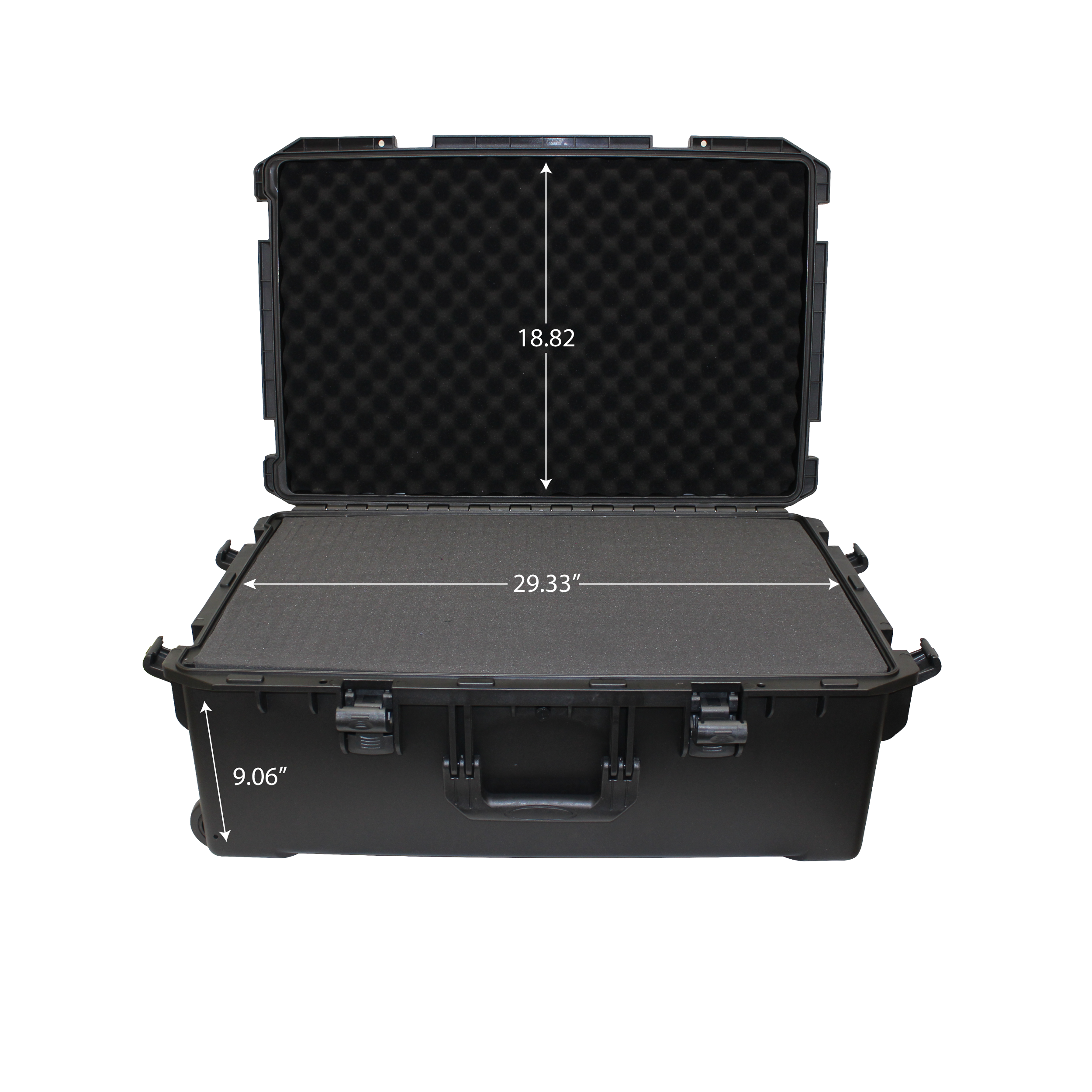 UltronX LARGE Water Resistant ABS Molded Portable Storage Case for Audio Camera Tactical includes cut pluck foam - 29x19x9 in.